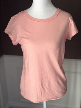Michael Stars Trudy Crew Tee Cotton Slub Grapefruit Size XS NWT RSRP $78
